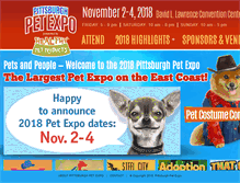 Tablet Screenshot of pghpetexpo.com